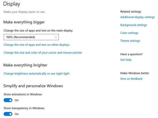 如何在Windows 10中使文本更大或更小