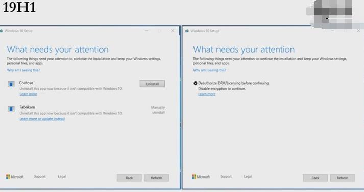 微软Windows 10 19H1更新错误提示更具体有用