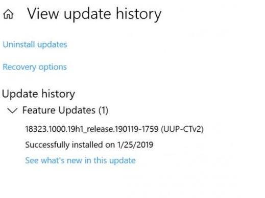 Windows 10 19H1更新已进入发布分支 4月将如期而至