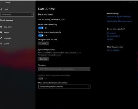 强制Windows 10 PC与微软时间服务器同步