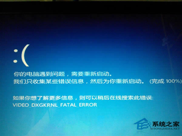 Win8.1系统蓝屏提示video dxgkrnl fatal error错误怎么修复？