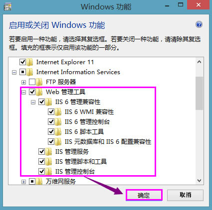 Win8系统如何开启Internet信息服务（IIS）管理器？