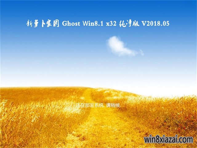 新萝卜家园Ghost Win8.1 X32 最新纯净版v201805(自动激活)