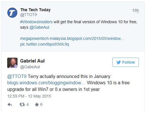 确认！Windows 10仅第一年免费