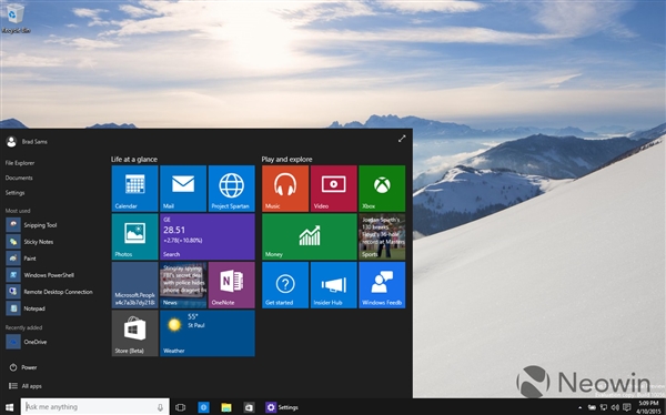一次看个够！Windows 10最新版暴多截图