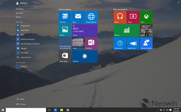 一次看个够！Windows 10最新版暴多截图