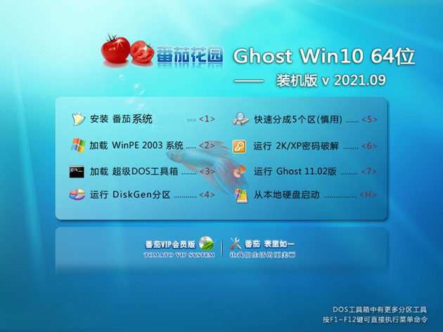 番茄花园Ghost Win10 64位 大神装机版 v2023.09免费最新下载