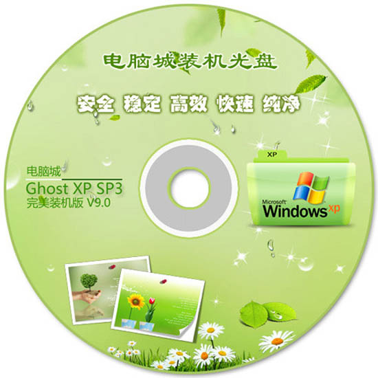电脑城 GHOST XP SP3 2011 完美装机版 V9.0 原生NTFS 下载