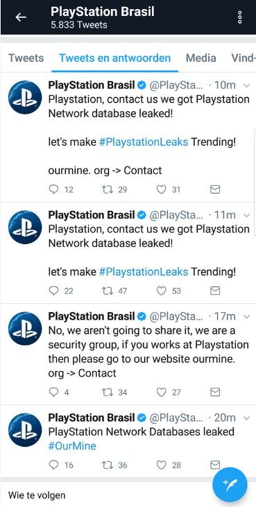 索尼 PlayStation官方推特被黑，只是挑衅？