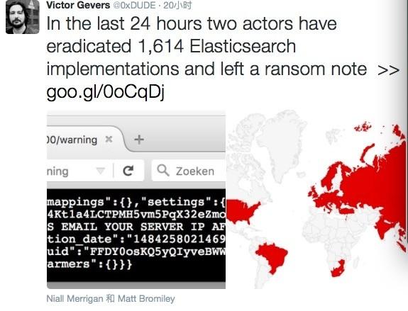 横扫 MongoDB 的勒索攻击者又瞄准了 ElasticSearch，中国已有受害者