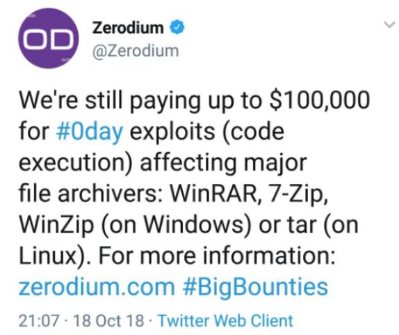 WinRAR压缩软件存在高危漏洞，攻击者可绕开权限“操控”电脑