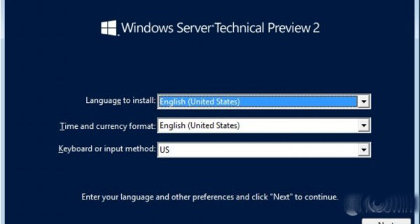 微软发布Win10开发版Server Technical Preview 2