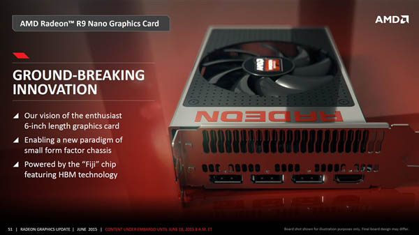 AMD R9 Nano显卡上市时间敲定 8月发布