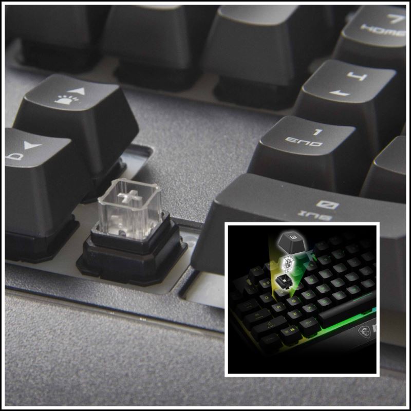 越级体验 微星GK30防泼水电竞机械键盘详细图文评测