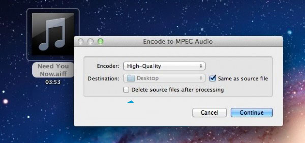 MAC OS Lion下把音频文件转换为m4a格式的方法图文教程