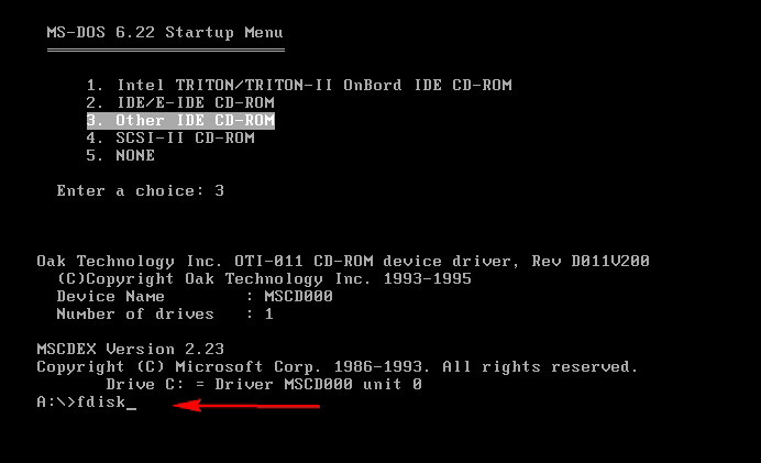 VMware 虚拟机 安装 DOS6.22（二）系统安装篇