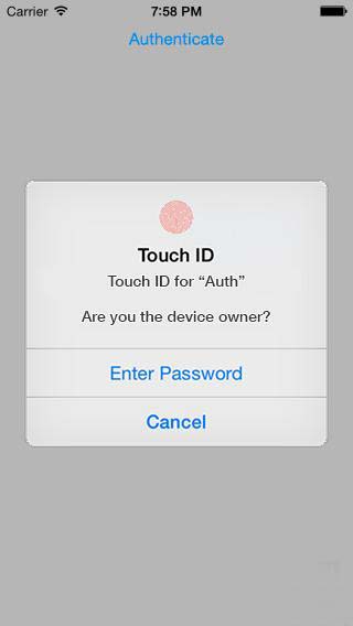 iOS8中如何集成TouchID指纹传感器功能