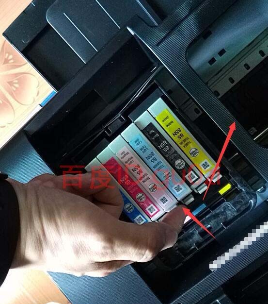 爱普生R330彩色喷墨打印机怎么拆墨仓盖更换墨盒?