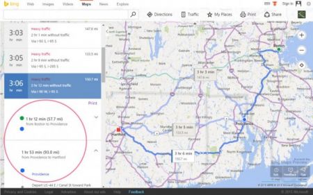微软Bing地图更新 带来用户最需要功能