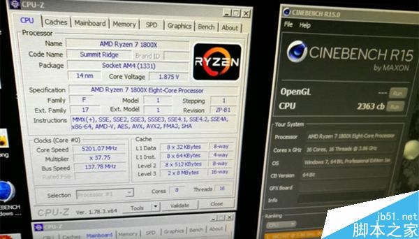 AMD旗舰Ryzen 7-1800X超频实况:全核超频至5.2GHz