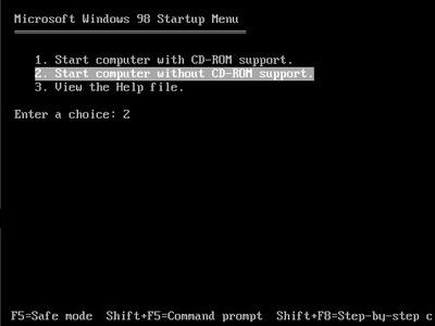 进入纯DOS系统的步骤分享
