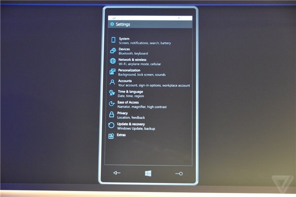 手机版Windows 10全方位展示：全新触摸Office、通用应用