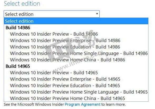 Win10创造者更新Build 14986官方ISO镜像下载
