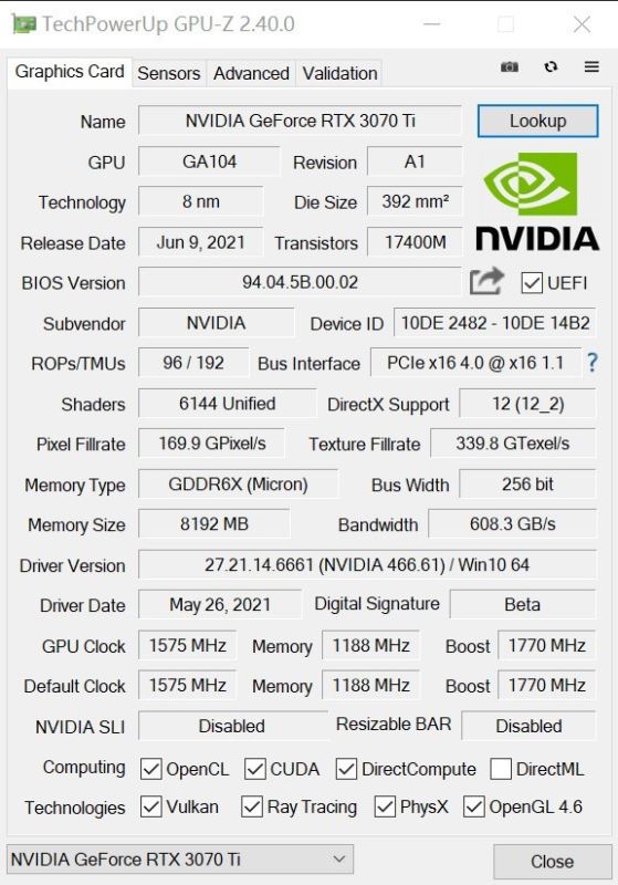 NVIDIA RTX 3070 Ti显卡怎么样 NVIDIA RTX 3070 Ti显卡评测