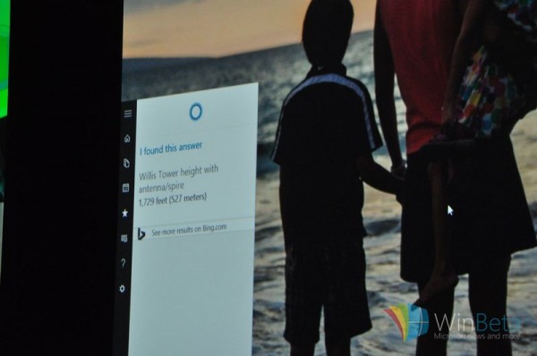 Win10新开始菜单和Cortana曝光 现场截图图赏