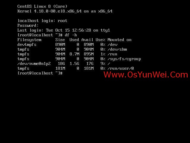 CentOS 8.0.1905 linux服务器系统安装与配置图解教程