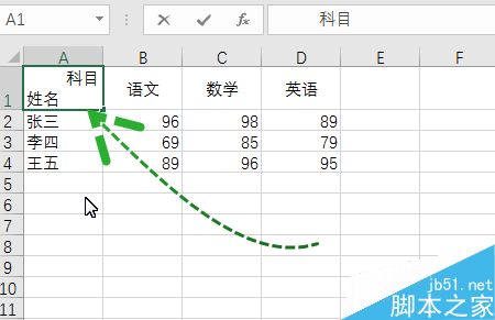 Excel简单制作斜线表头方法