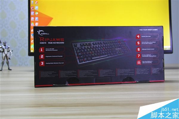 芝奇KM570背光机械键盘红轴版本图赏:原厂樱桃轴