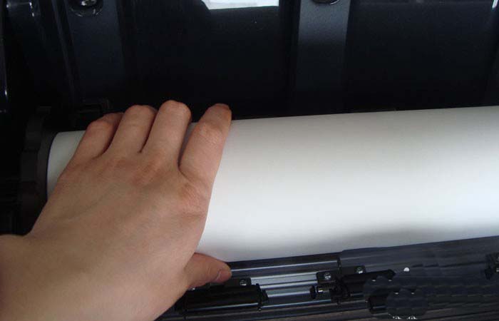 大型打印机如何换纸? 大型打印机装纸张的教程