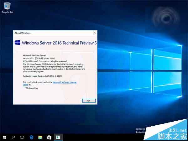 Windows Server 2016技术预览第五版(TP5)14291英文版镜像下载