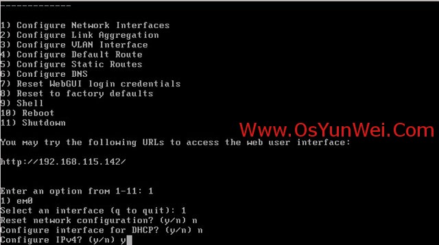 FreeBSD FreeNAS安装图解教程