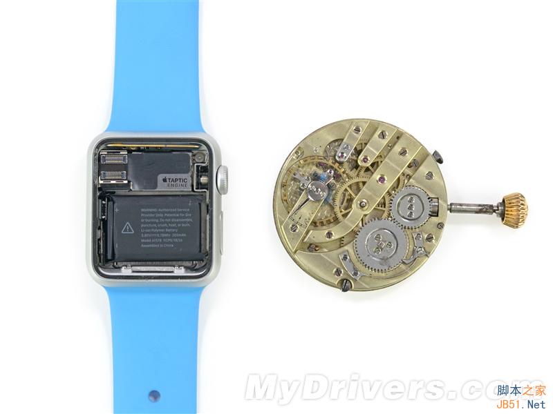 38毫米表盘的运动版apple watch详尽拆解：电池太失望了