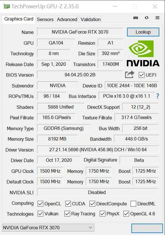 NVIDIA RTX 3070值得入手吗?NVIDIA RTX 3070详细评测