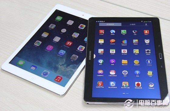 iPad Air与三星Note10.1系统界面对比