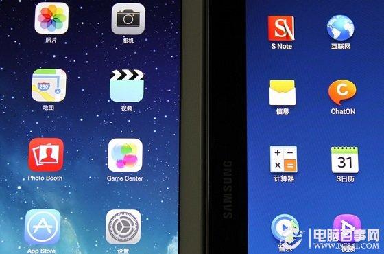 iPad Air与三星Note10.1屏幕画质对比