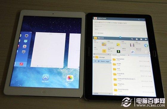 iPad Air与三星Note10.1系统多任务体验对比