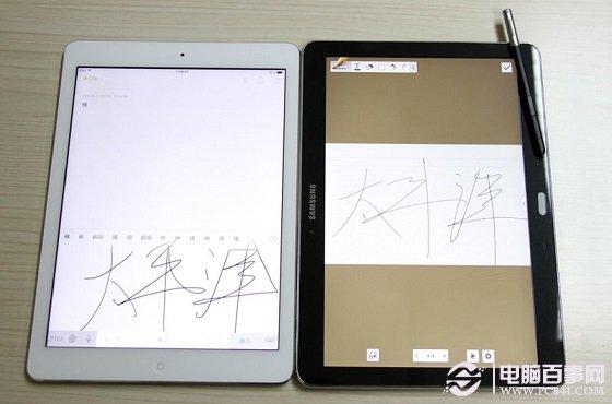 iPad Air与三星Note10.1手写对比