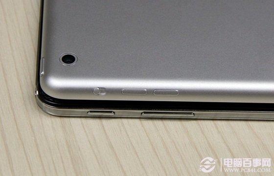 iPad Air与三星Note10.1机身侧面按键对比