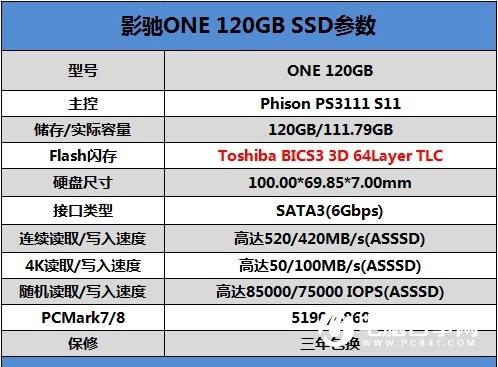 影驰ONE 120GB SSD怎么样 影驰ONE 120GBSSD评测