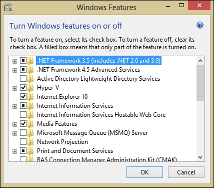 Win8 下.NET Framework 3.5离线安装包无法直接安装